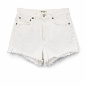 AGOLDE Parker Cream High Rise Cutoff Shorts Sz 24